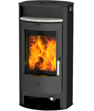 Fireplace Kaminofen Porto Stahl, 6 kW, schwarz, K5960